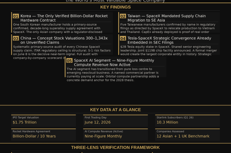 SPACE X ASIA SUPPLY CHAIN – Institution Grade